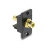 Delock Panel Mount RCA female RCA gold plated female yellow / black