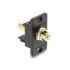 Delock Panel Mount RCA female RCA gold plated female white / black