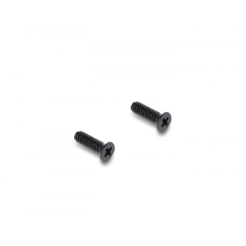 Delock Panel Mount DC 5.5 x 2.1 mm female to DC 5.5 x 2.1 mm male black