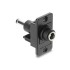 Delock Panel Mount DC 5.5 x 2.1 mm female to DC 5.5 x 2.5 mm male black