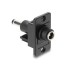 Delock Panel Mount DC 5.5 x 2.5 mm female to DC 5.5 x 2.5 mm male black