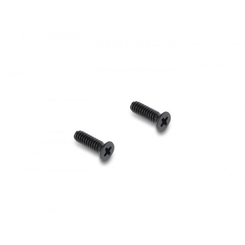 Delock Panel Mount DC 5.5 x 2.5 mm female to DC 5.5 x 2.5 mm male black