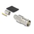 Delock BNC jack for crimping RG-6 with matching shrink tube