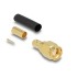 Delock SMA plug for crimping LMR200 with matching shrink tube