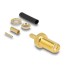 Delock SMA female bulkhead for crimping RG-174 / RG-316 with matching shrink tube
