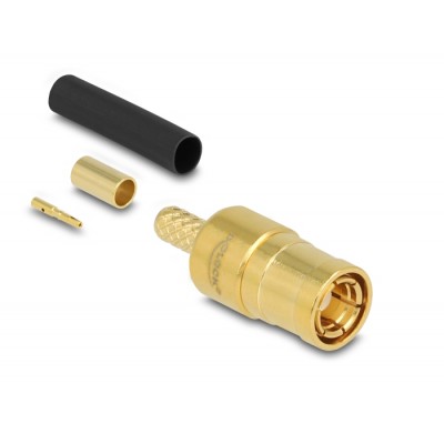 Delock SMB plug for crimping RG-174 / RG-316 with matching shrink tube