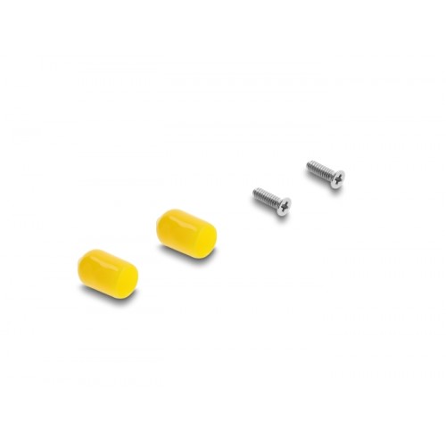 Delock Panel Mount ST Simplex female to ST Simplex female silver / white