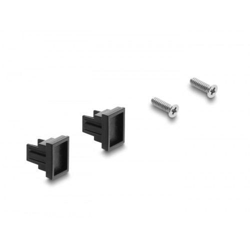 Delock Panel Mount SC Simplex female to SC Simplex female silver / aqua / white