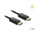 Delock Coaxial DisplayPort cable 16K 60 Hz 80 Gbps with braided coating 1 m