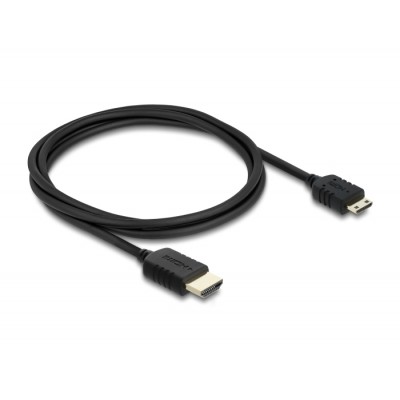 Delock Coaxial High Speed HDMI cable HDMI male to Mini HDMI male 8K 60 Hz 1 m 2
