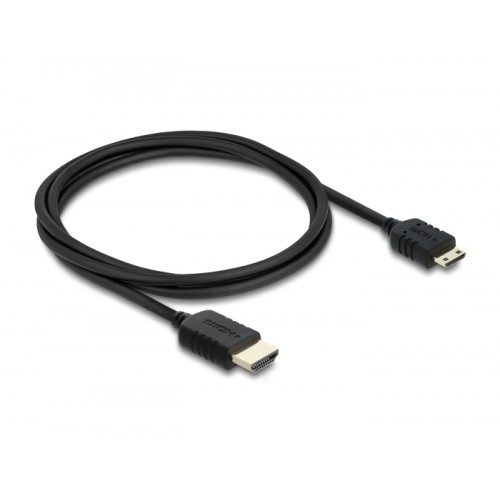 Delock Coaxial High Speed HDMI cable HDMI male to Mini HDMI male 8K 60 Hz 1 m