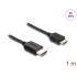 Delock Coaxial High Speed HDMI cable HDMI male to Mini HDMI male 8K 60 Hz with braided coating 1 m