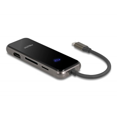 Delock USB Type-C™ Docking Station 4K - HDMI / USB Hub / SD - Mirco SD slot / PD 3.0 85 W Tempered Glass Surface 2