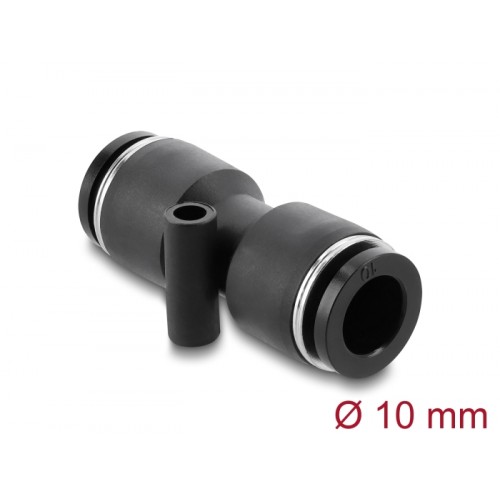 Delock Pneumatic Connector 10 mm with mounting hole straight
