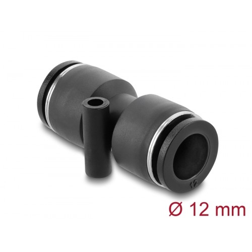 Delock Pneumatic Connector 12 mm with mounting hole straight