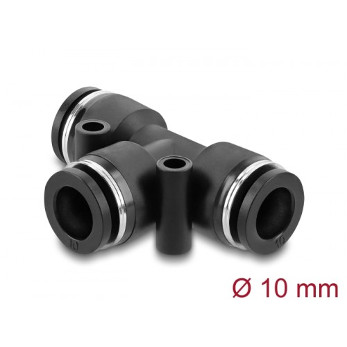 Delock Pneumatic connector 10 mm with two mounting holes T-shape