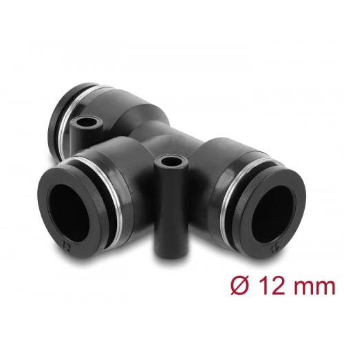Delock Pneumatic connector 12 mm with two mounting holes T-shape