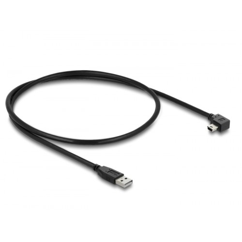 Delock USB 2.0 Cable Type-A male to Type Mini-B male right angled 1 m