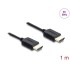 Delock Coaxial High Speed HDMI cable 8K 60 Hz 48 Gbps with braided coating 1 m