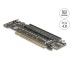 Delock PCI Express 4.0 x16 Riser Card with 2 x M.2 Key M NVMe slot - bifurcation