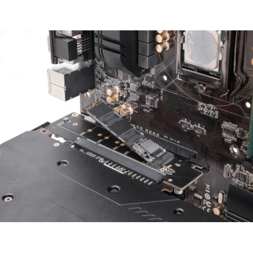 Delock PCI Express 4.0 x16 Riser Card with 2 x M.2 Key M NVMe slot - bifurcation