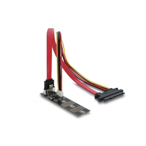 Delock Adapter M.2 Key B male to SATA 7 pin vertical