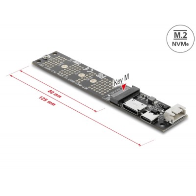 Delock OCuLink to M.2 Key M NVMe SSD Converter