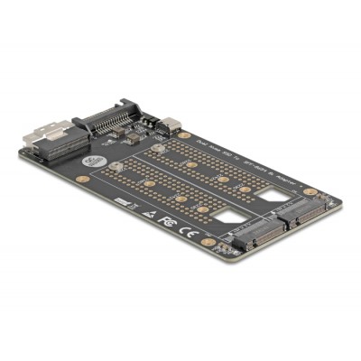 Delock SFF-8654 8i to 2 x M.2 Key M NVMe SSD Converter 2