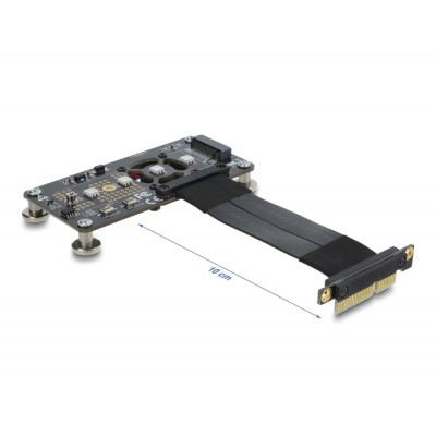 Delock PCI Express 3.0 x4 to M.2 Key M Adapter with fan and cable 10 cm 2