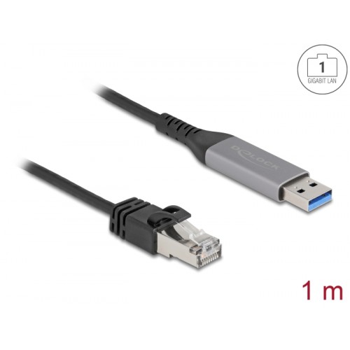 Delock USB LAN Cable USB Type-A to RJ45 Gigabit Ethernet 1 m