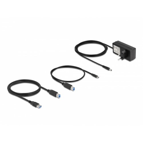 Delock External USB 5 Gbps 6 port Hub with Switch and SD / Micro SD slot