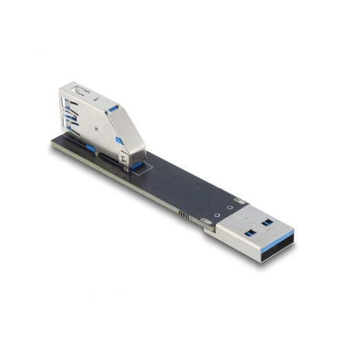 Delock USB 10 Gbps Adapter USB Type-A female to male rotated 90° downwards