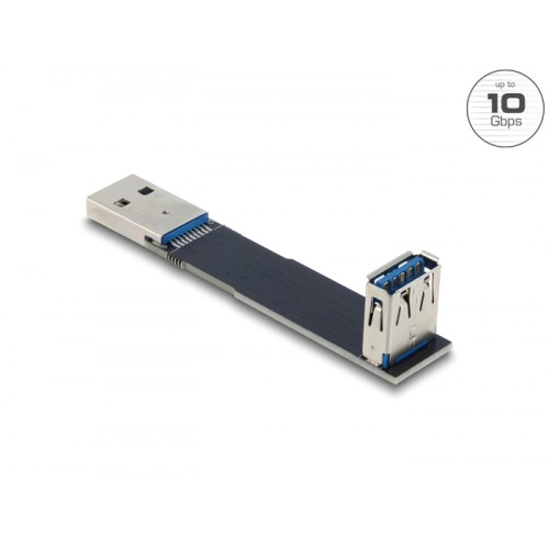 Delock USB 10 Gbps Adapter USB Type-A female to male angled 90°