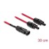 Delock DL4 Solar Splitter Cable 1 x male to 2 x female 30 cm red