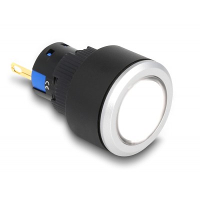 Delock 16 mm Plastic Indicator Light white / solder connection