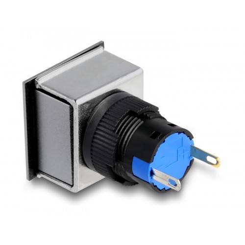 Delock 16 mm Plastic Indicator Light green / solder connection / square