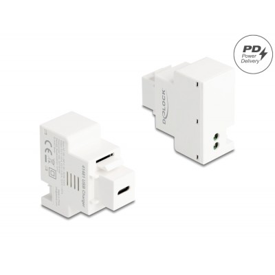 Delock Keystone Module USB Type-C™ Charging Port PD 20 W white