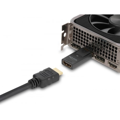 Delock Active DisplayPort 1.4 to HDMI Adapter 8K with HDR function