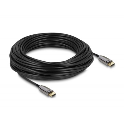 Delock Active Optical Cable DisplayPort 2.1 8K 60 Hz 40 Gbps 25 m 2