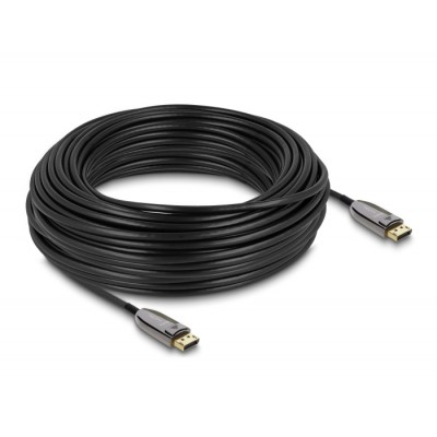 Delock Active Optical Cable DisplayPort 2.1 8K 60 Hz 40 Gbps 30 m 2