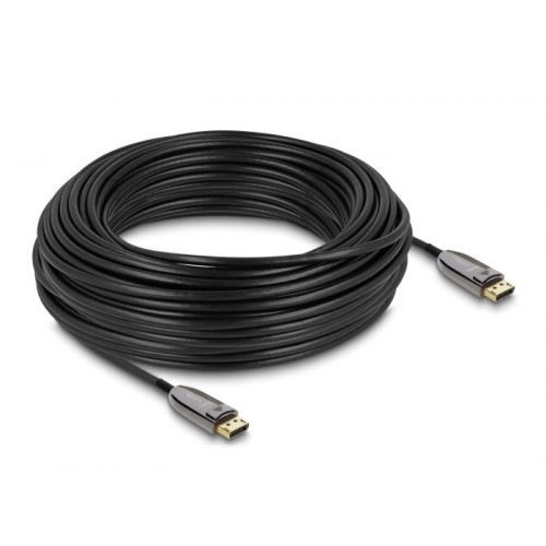 Delock Active Optical Cable DisplayPort 2.1 8K 60 Hz 40 Gbps 30 m