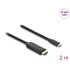 Delock USB Type-C™ to HDMI Cable (DP Alt Mode) 8K 60 Hz with HDR function 2 m black