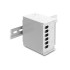 Delock Fiber Optic Patch Panel 6 port for SC Simplex or LC Duplex grey metal for DIN rail mounting