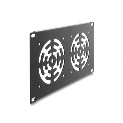 Delock 10″ 3U Rack Cover for 3 fans 92 x 92 mm dark grey 2