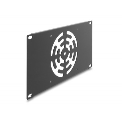 Delock 10″ 3U Rack Cover for 1 fan 120 x 120 mm dark grey 2