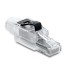 Delock RJ45 plug field assembly Cat.6A unshielded transparent / black