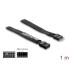 Delock HD Audio Flat Cable Motherboard Extension Cable 9 pin pin header male to pin header female 1 m black