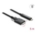 Delock Active Optical Cable USB 10 Gbps USB Type-C™ male to Type Micro-B male with screws 5 m
