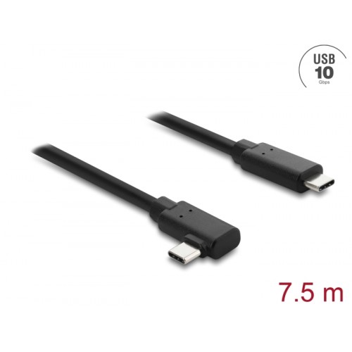 Delock Active Optical Cable USB 10 Gbps USB Type-C™ male to male angled 7.5 m