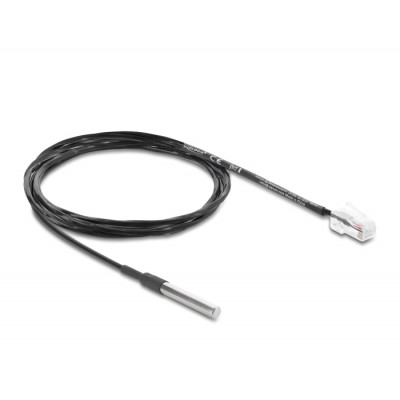 Delock Temperature Sensor Cable with RJ45 plug DS18B20 1 m 2